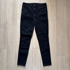 American Eagle Outfitters High Rise Stretch Skinny Jeans Black Women’s Size 10